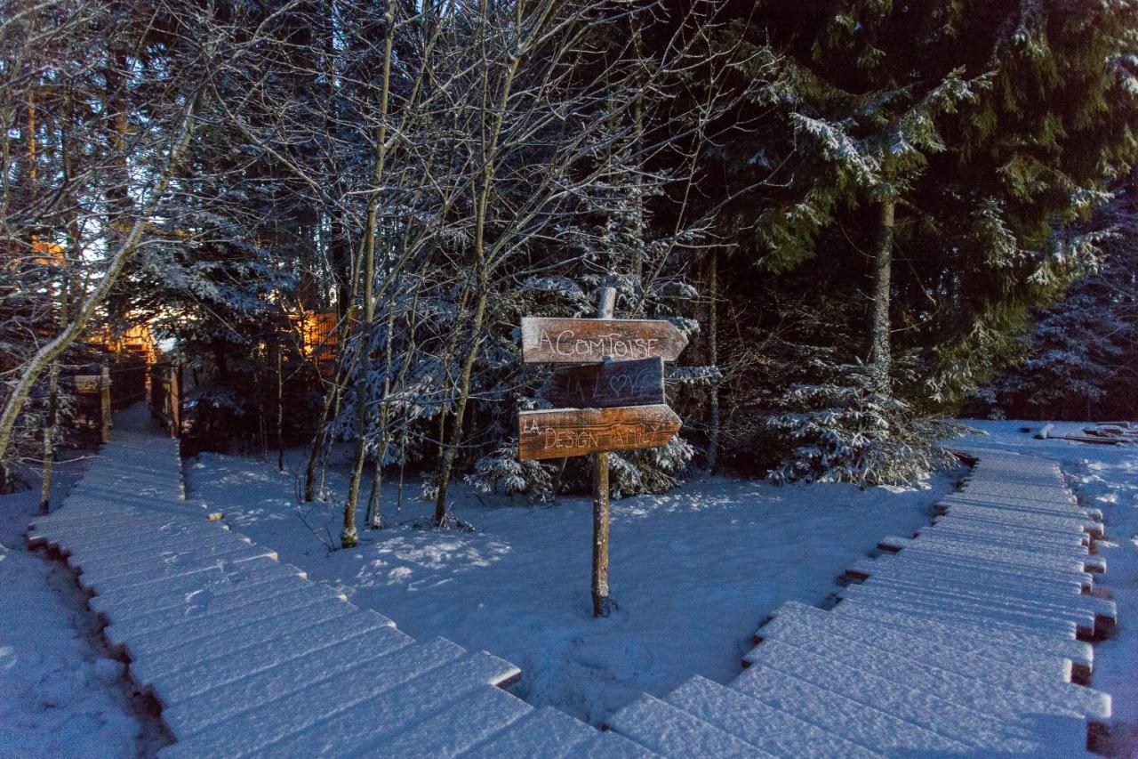 Domaine De L'Authentique Cabanes Dans Les Arbres Fournet-Blancheroche ภายนอก รูปภาพ